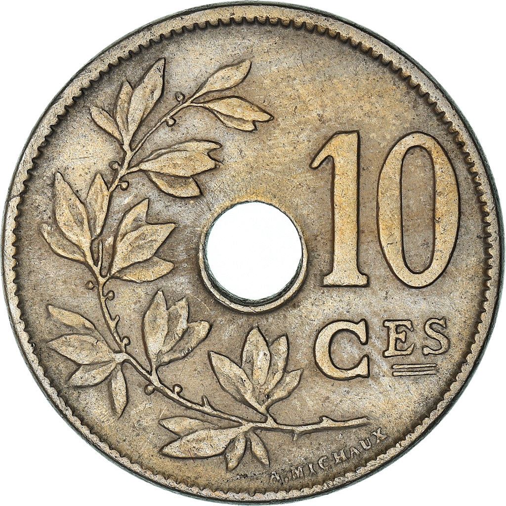 Belgian Coin 10 Centimes - Léopold II Belgique | Olive | Star | KM52 | 1903 - 1906