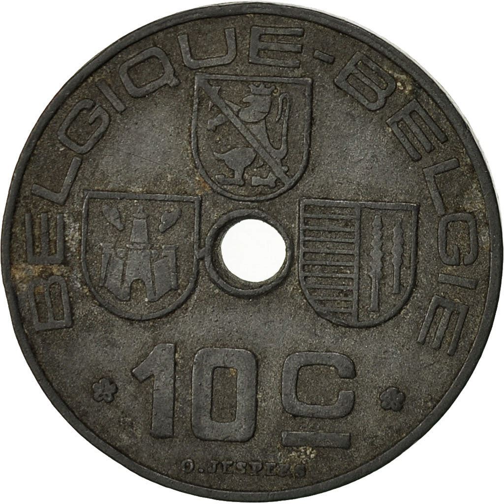 Belgian Coin 10 Centimes - Léopold III BELGIQUE | Liège | Arlon | KM125 | 1941 - 1946