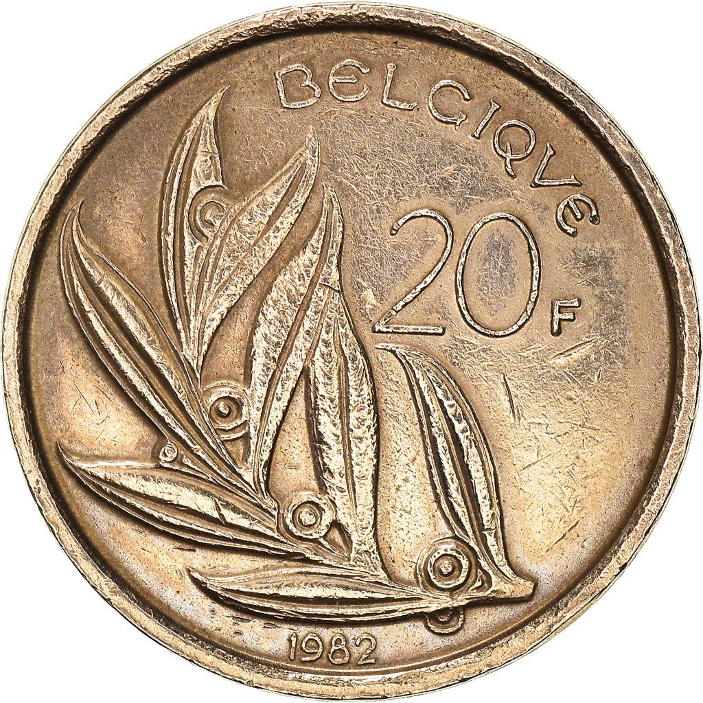 Belgian Coin 20 Francs - Baudouin I Belgique | Bird | Angel | KM159 | 1980 - 1993