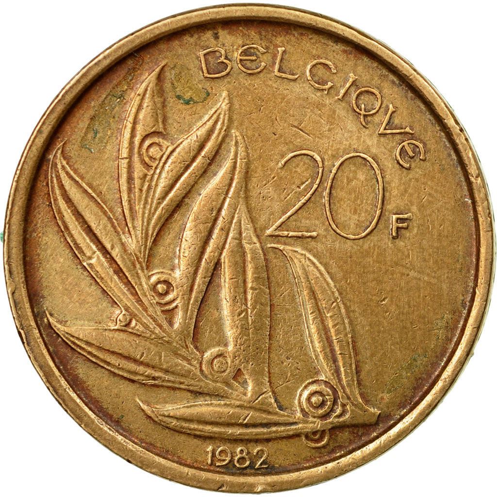 Belgian Coin 20 Francs - Baudouin I Belgique | Bird | Angel | KM159 | 1980 - 1993