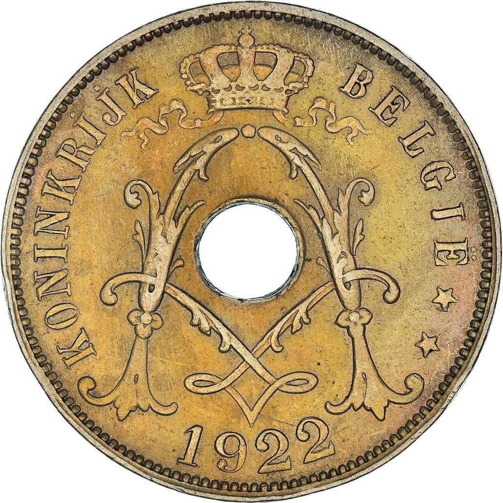 Belgian Coin 25 Centimes - Albert I Belgique | Olive Branch | Star | KM68.1 | 1913 - 1929