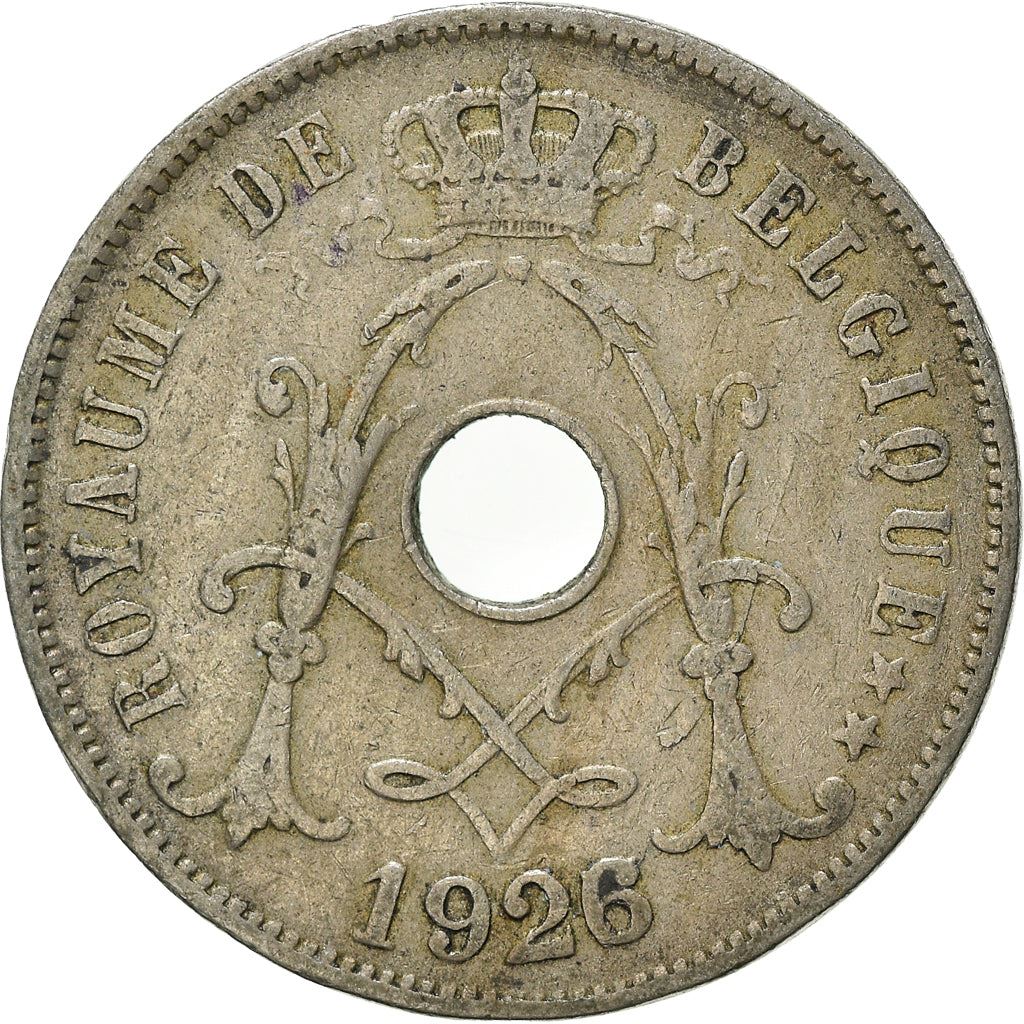 Belgian Coin 25 Centimes - Albert I Belgique | Olive Branch | Star | KM68.1 | 1913 - 1929