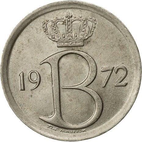 Belgian Coin 25 Centimes - Baudouin I Belgique | Privy | KM153 | 1964 - 1975