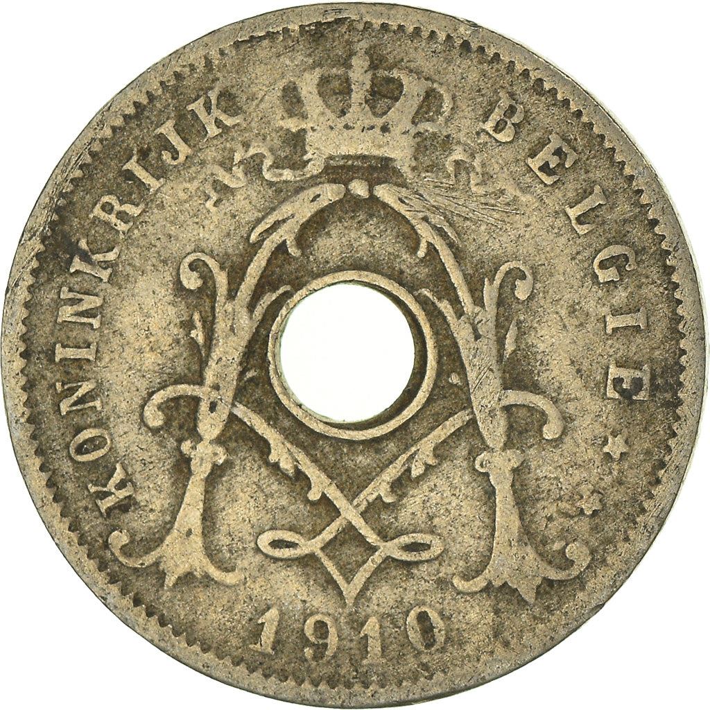 Belgian Coin 5 Centimes - Albert I België | Olive Branch | Star | KM67 | 1910 - 1931