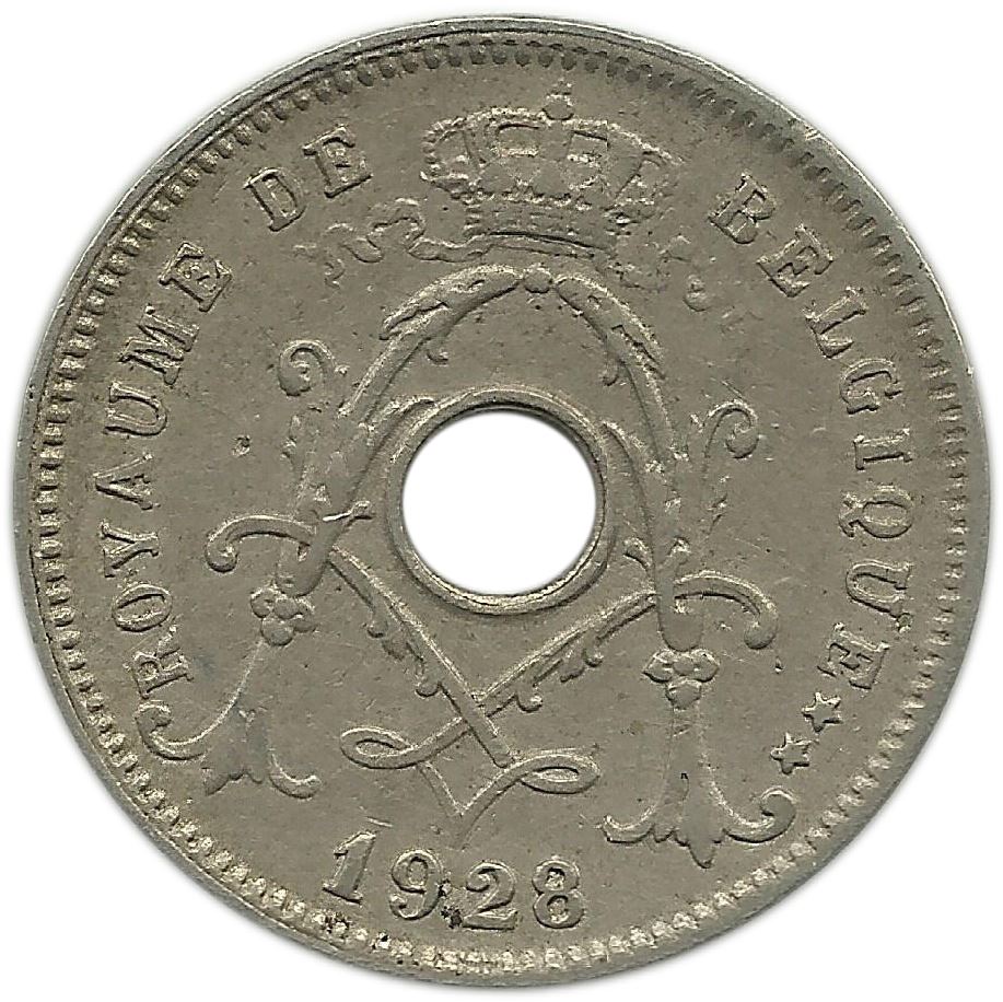 Belgian Coin 5 Centimes - Albert I Belgique | Olive Branch | Star | KM66 | 1910 - 1932