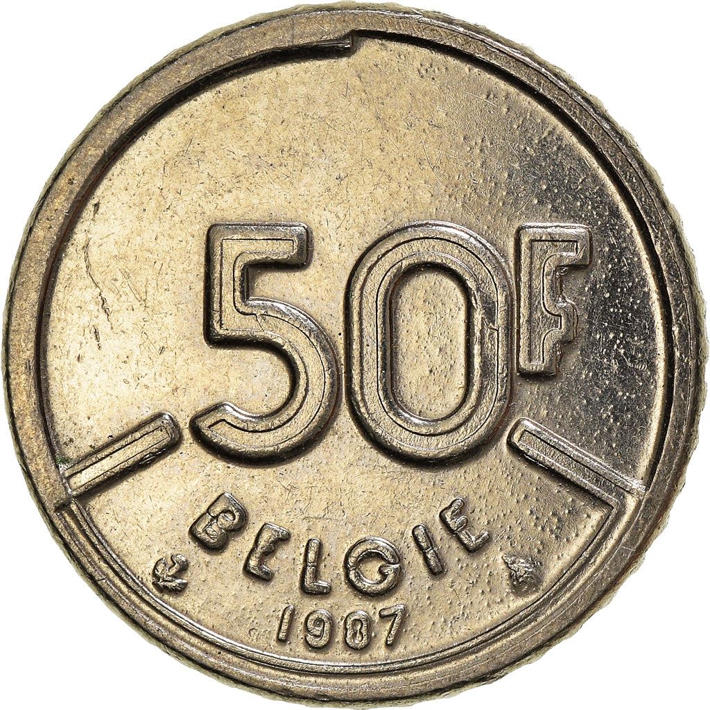 Belgian Coin 50 Francs - Baudouin I België | Angel | Privy | Scale | KM169 | 1987 - 1993