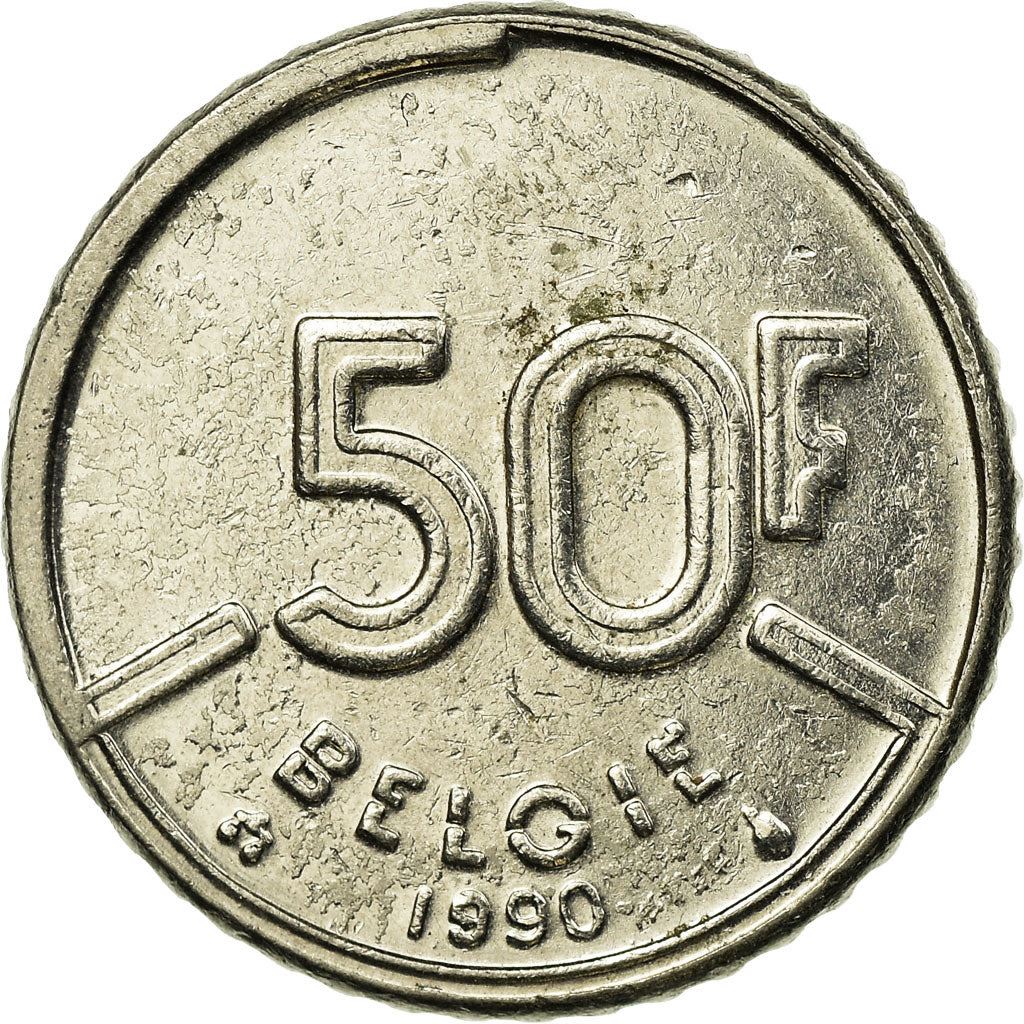 Belgian Coin 50 Francs - Baudouin I België | Angel | Privy | Scale | KM169 | 1987 - 1993