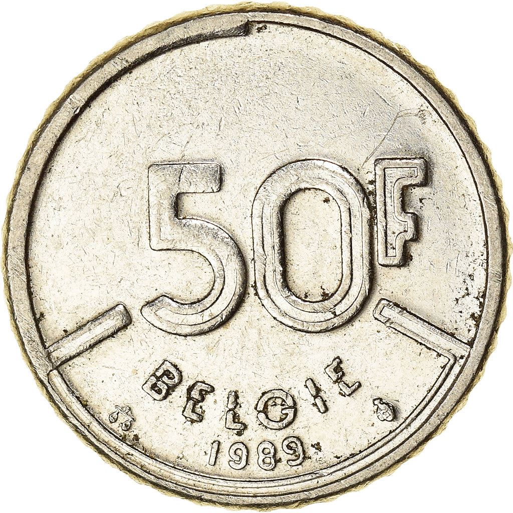 Belgian Coin 50 Francs - Baudouin I België | Angel | Privy | Scale | KM169 | 1987 - 1993