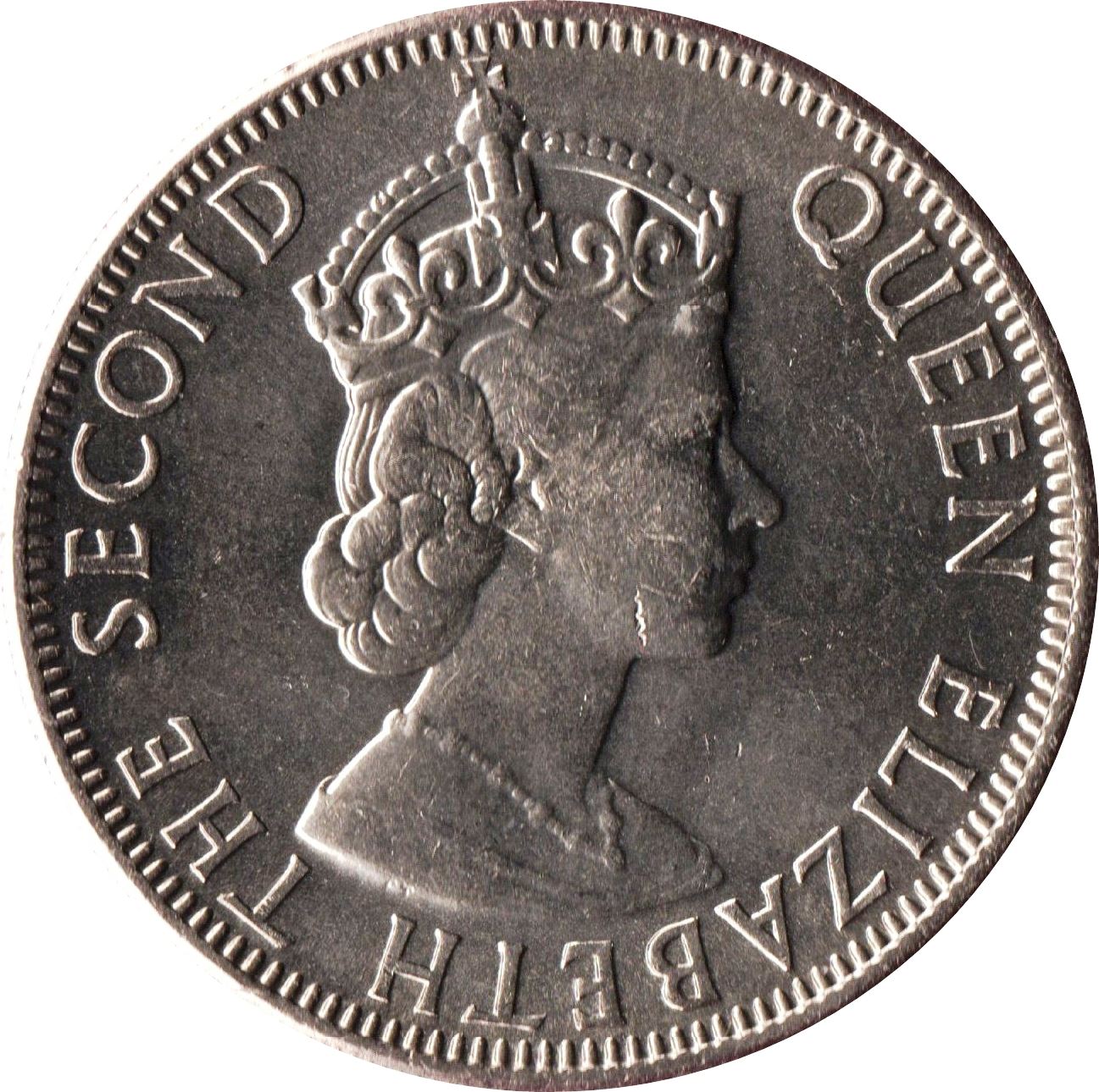 Belizean 50 Cents Coin | Queen Elizabeth II | KM37 | Belize | 1974 - 2016