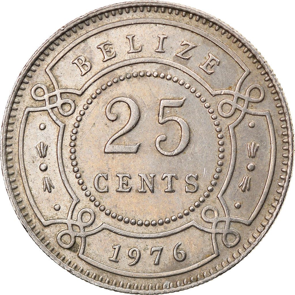 Belizean Coin 25 Cents | Queen Elizabeth II | KM36 | Belize | 1974 - 2017