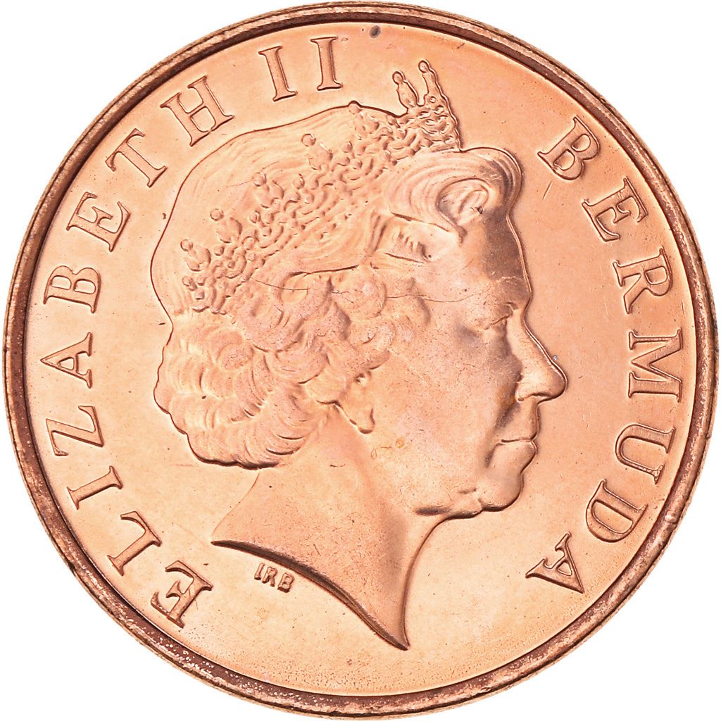 Bermuda | 1 Cent Coin | Queen Elizabeth II | Wild Boar | KM107a | 2007 - 2009