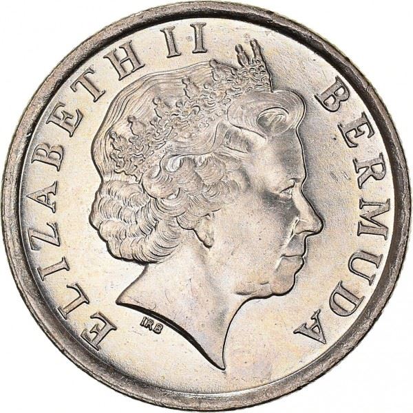 Bermuda | 10 Cents Coin | Queen Elizabeth II | Bermuda Lily | KM109 | 1999 - 2009