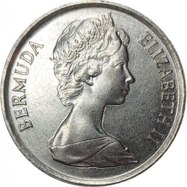 Bermuda | 10 Cents Coin | Queen Elizabeth II | Bermuda Lily | KM17 | 1970 - 1985