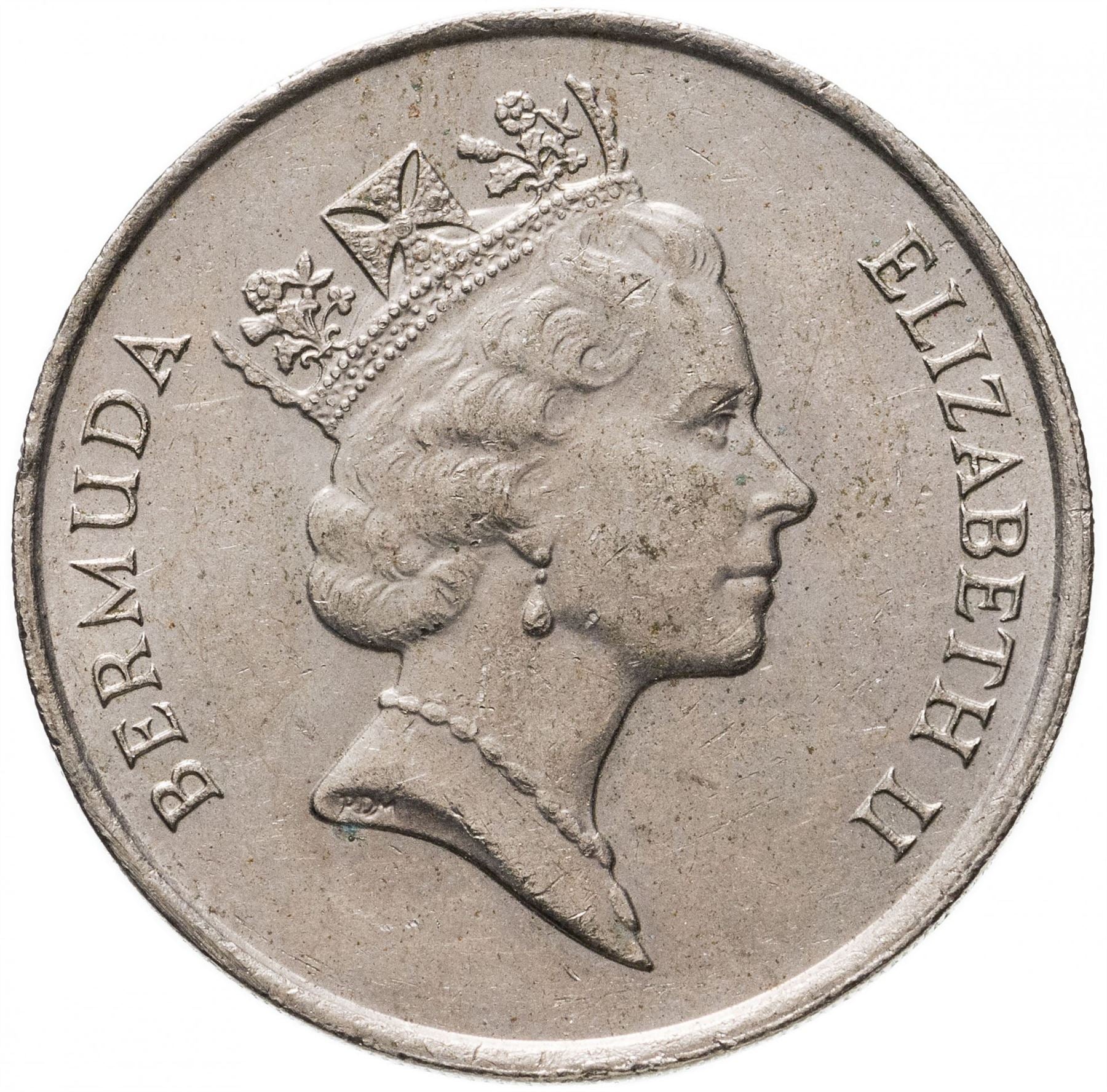 Bermuda | 50 Cents Coin | Queen Elizabeth II | KM48 | 1986 - 1988