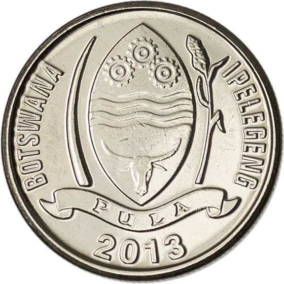 Botswana 10 Thebe Coin | Gemsbok | KM32 | 2013 - 2016