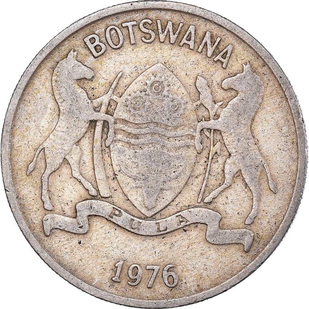 Botswana 25 Thebe Coin | Zebu | KM6 | 1976 - 1989