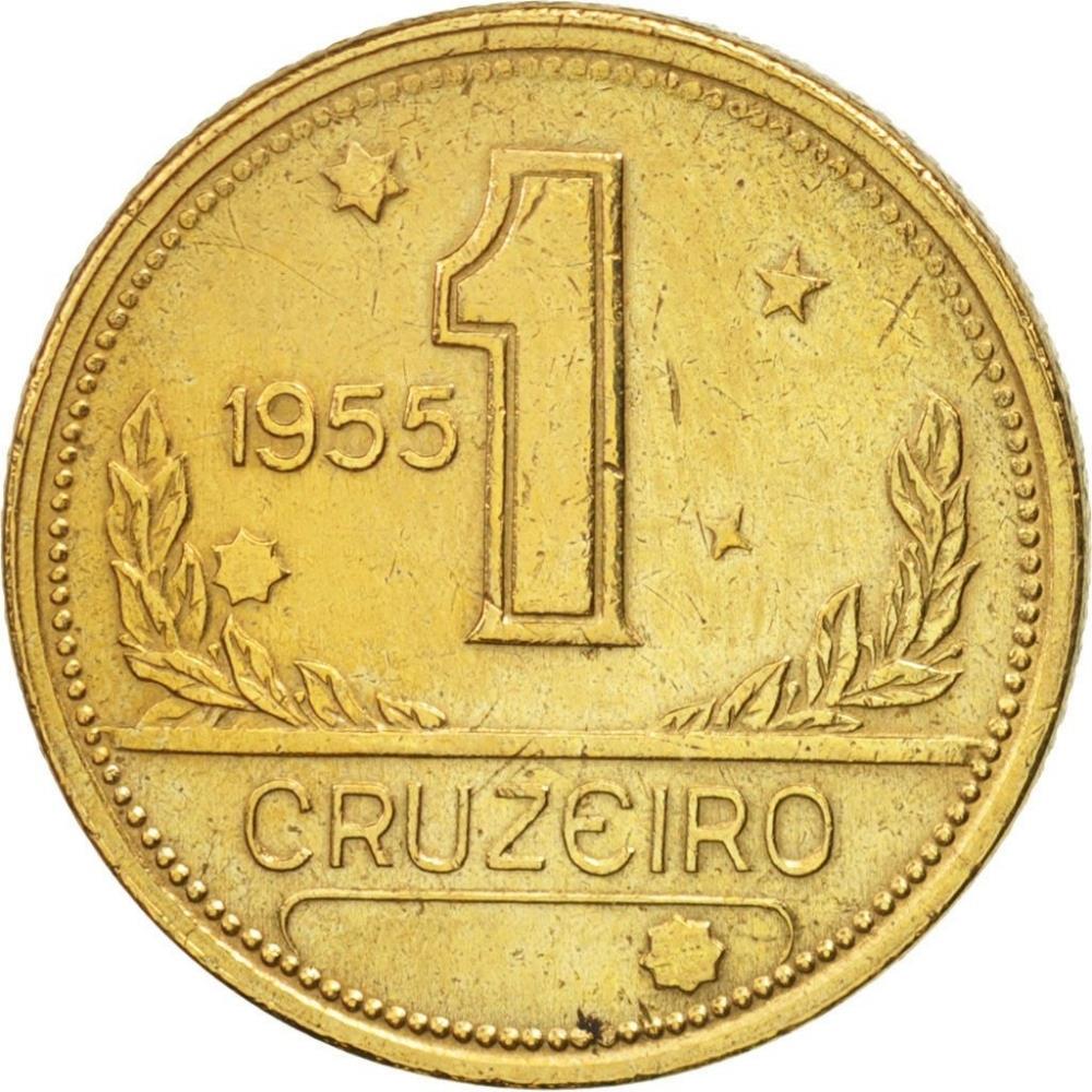 Brazil 1 Cruzeiro Coin | KM558 | 1942 - 1956