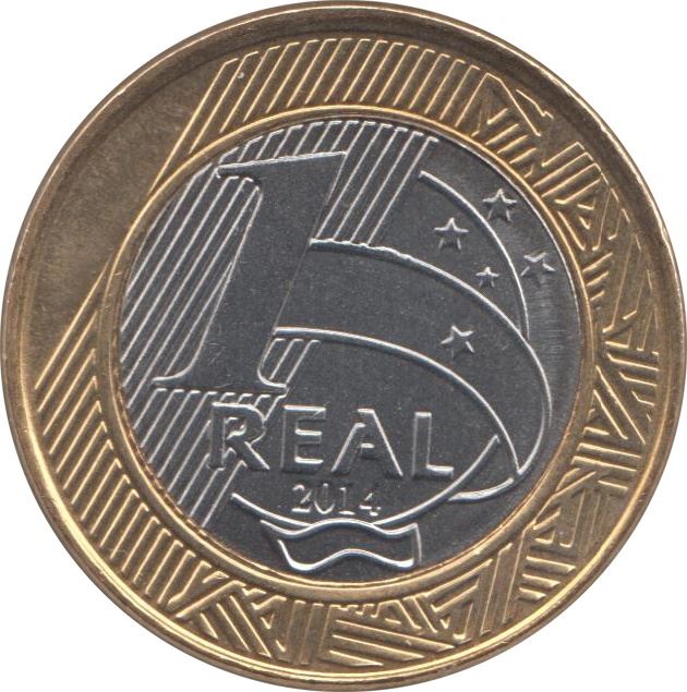 Brazil 1 Real Coin | Olympic Games Rio | 2016 Paratriathlon | KM689 | 2014