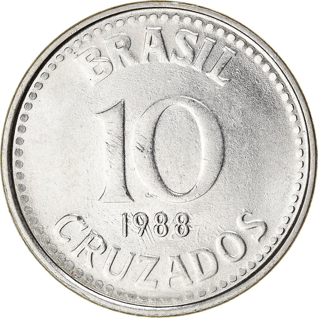 Brazil | 10 Cruzados Coin | KM607 | 1987 - 1988