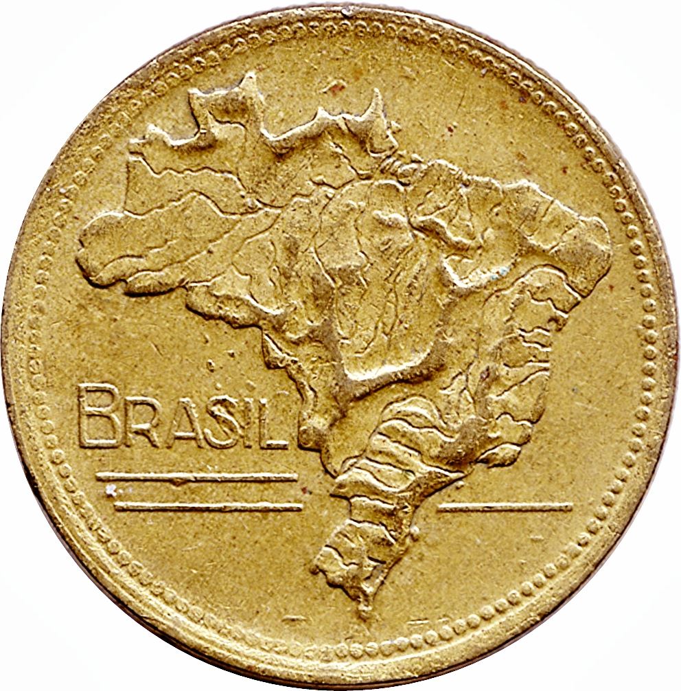 Brazil | 2 Cruzeiros Coin | KM559 | 1942 - 1956