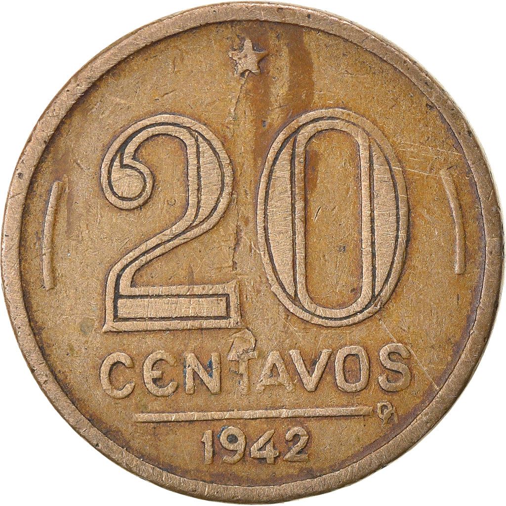 Brazil | 20 Centavos Coin | KM556 | 1942 - 1943