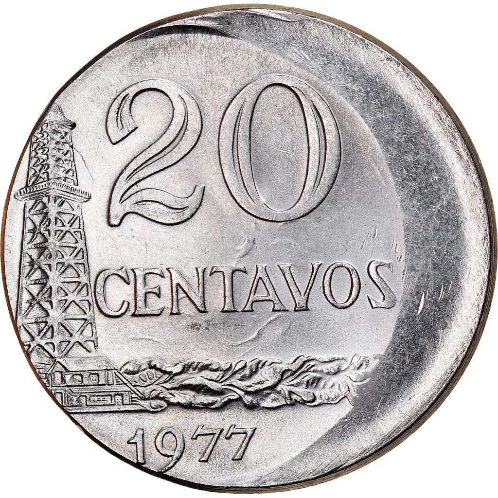 Brazil | 20 Centavos Coin | Oil Well | KM579.1a | 1975 - 1979