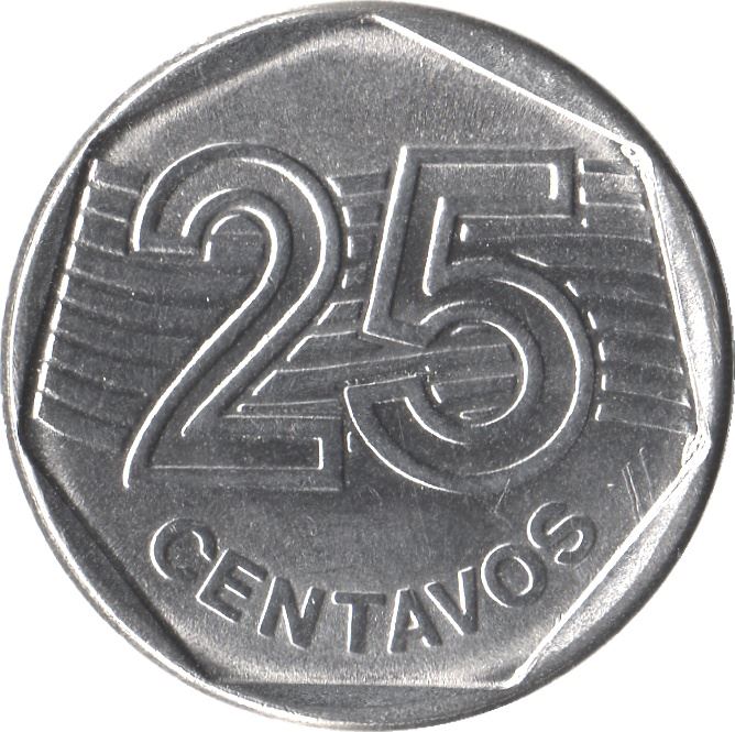 Brazil 25 Centavos Coin KM634 1994 - 1995