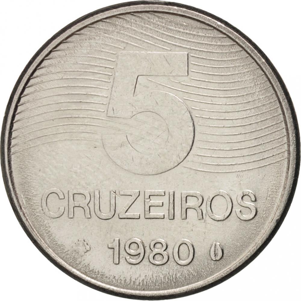 Brazil | 5 Cruzeiros Coin | KM591 | 1980 - 1984