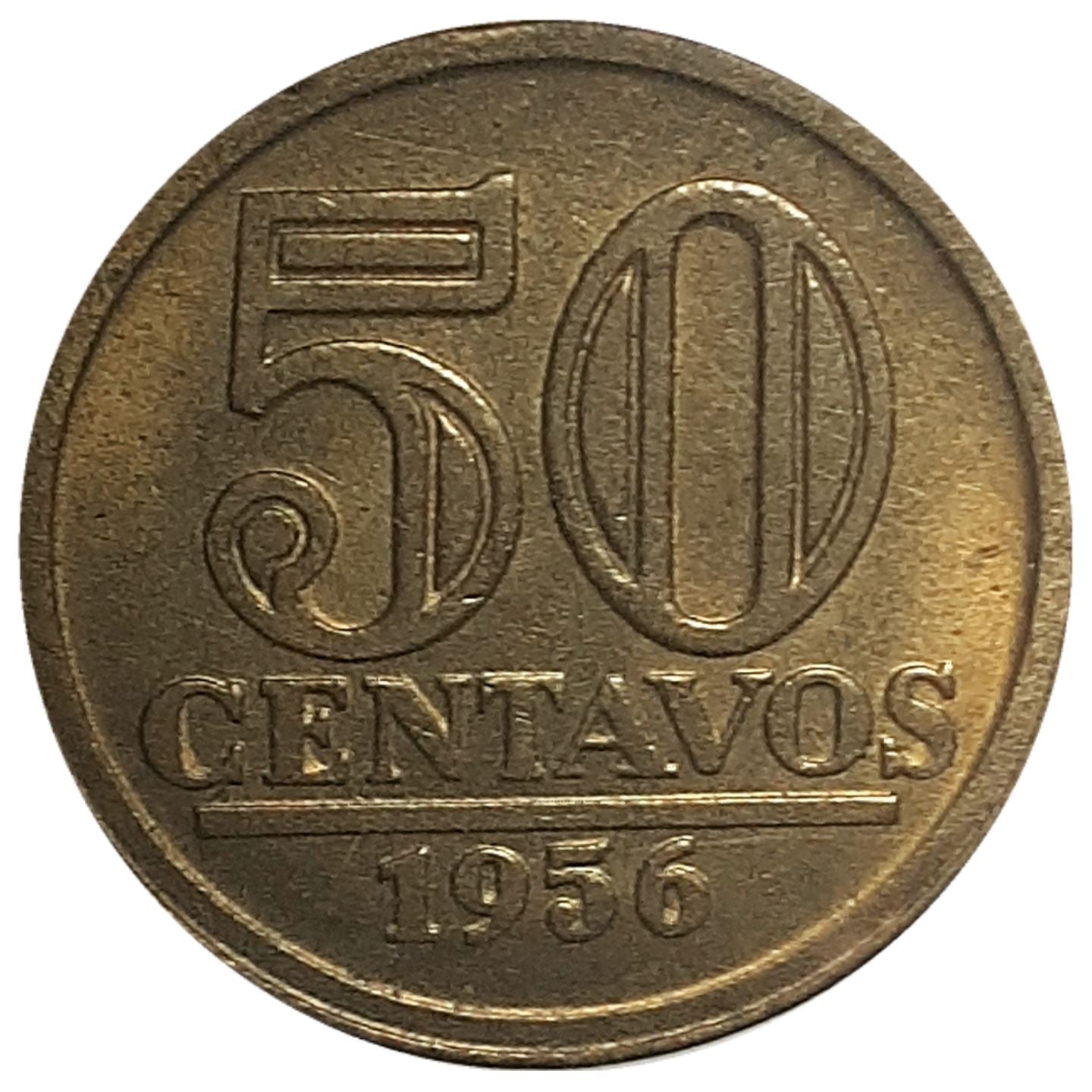 Brazil | 50 Centavos Coin | KM566 | 1956