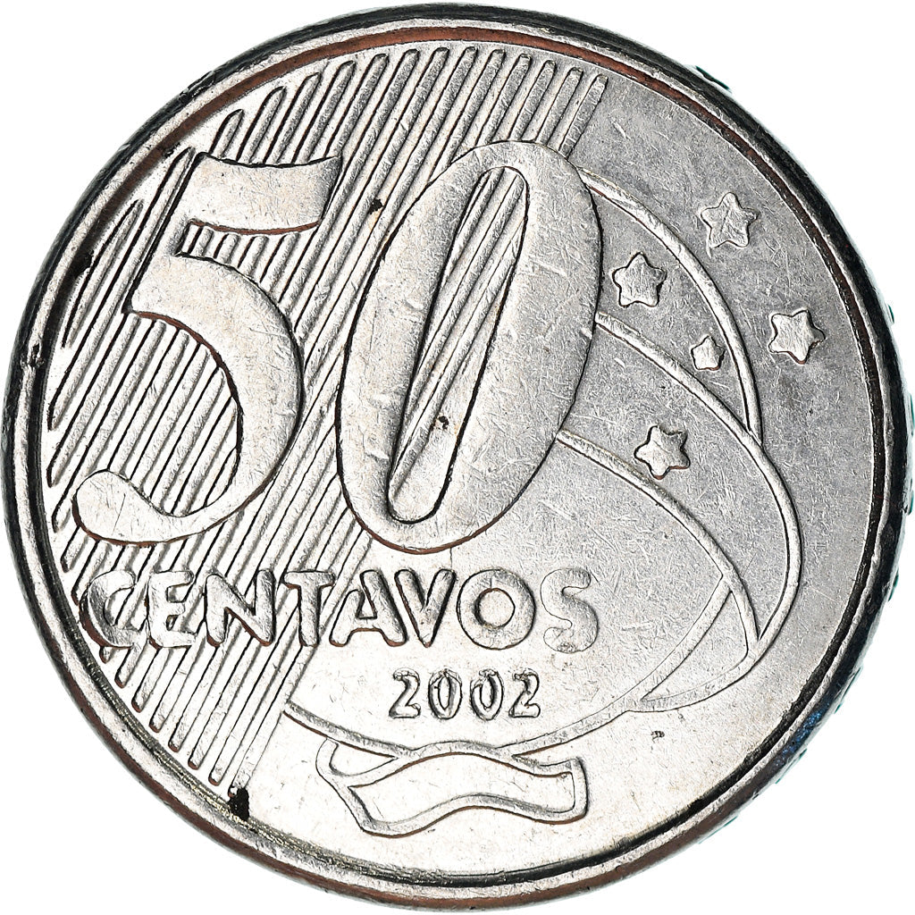 Brazil 50 Centavos Rio Branco Coin KM651a 2002 - 2021