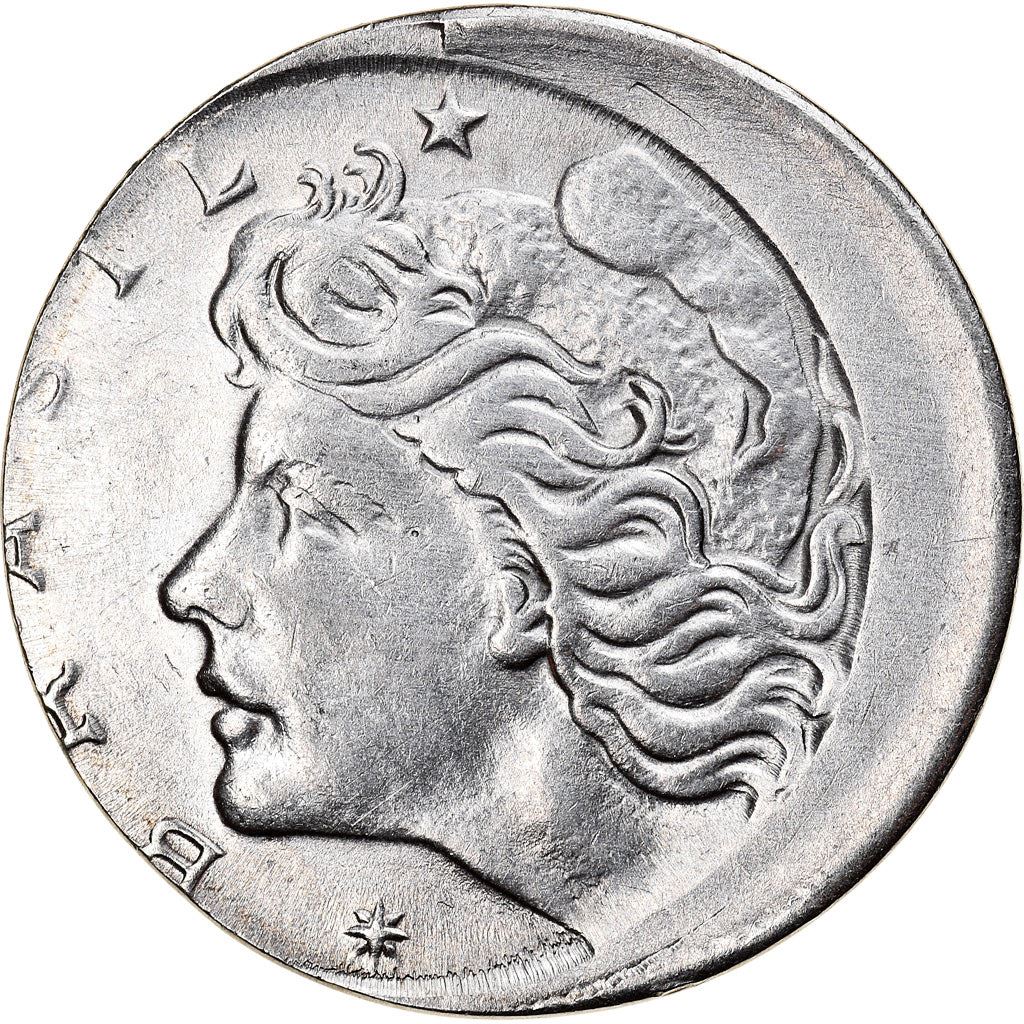 Brazilian 2 Centavos Coin | KM576.2 | Brazil's effigy of Liberty | 1969 - 1975