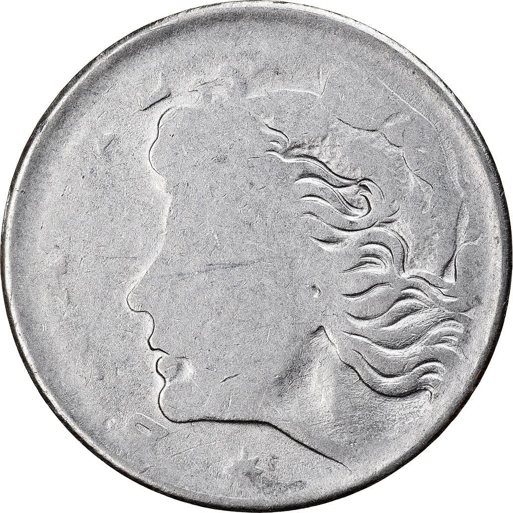 Brazilian 5 Centavos Coin | KM577.2 | Brazil's effigy of Liberty | 1969 - 1975