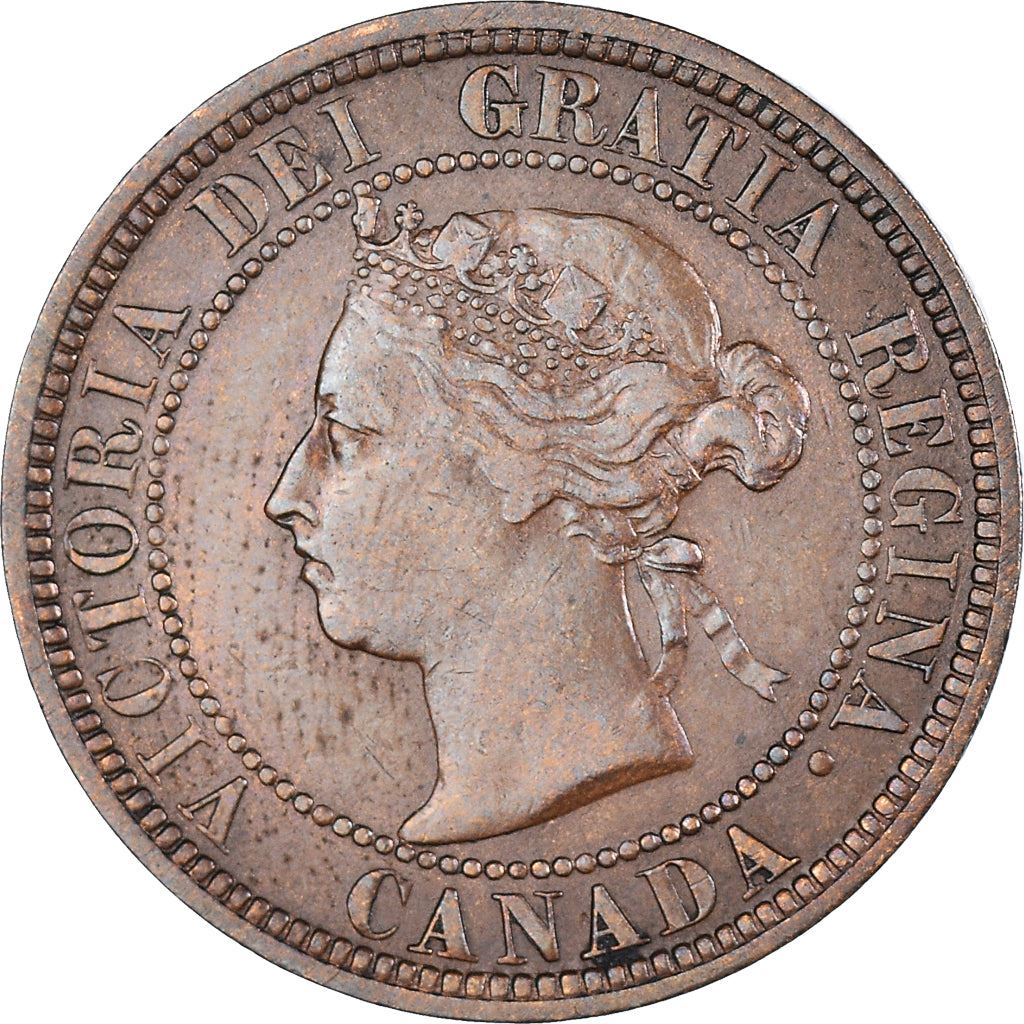 Canada 1 Cent Coin | Queen Victoria | KM7 | 1876 - 1901