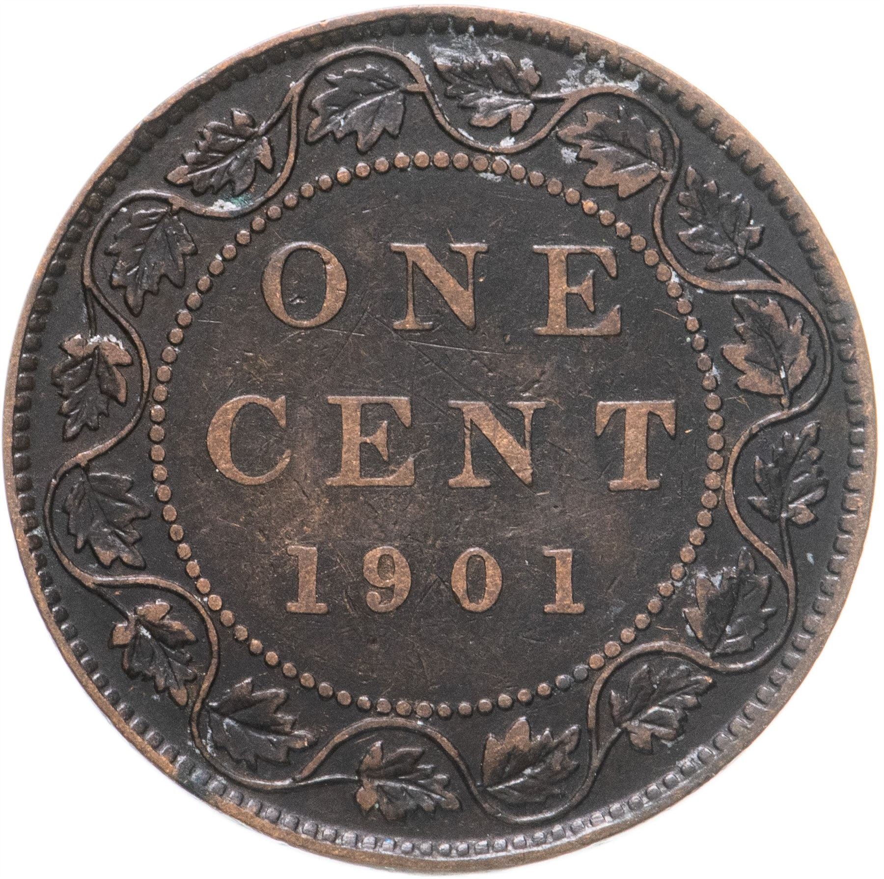 Canada 1 Cent Coin | Queen Victoria | KM7 | 1876 - 1901