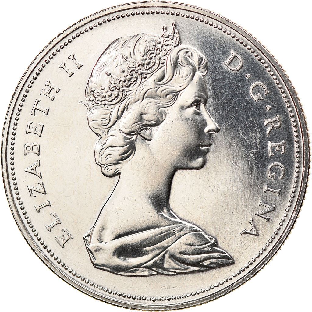 Canada 1 Dollar Coin | Queen Elizabeth II | British Columbia | KM79 | 1971