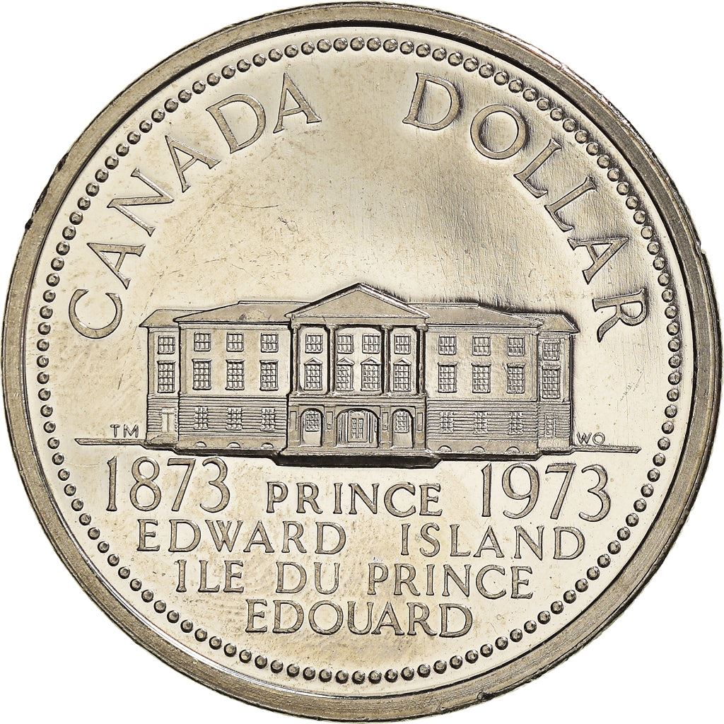 Canada 1 Dollar Coin | Queen Elizabeth II | Prince Edward Island | KM82 | 1973