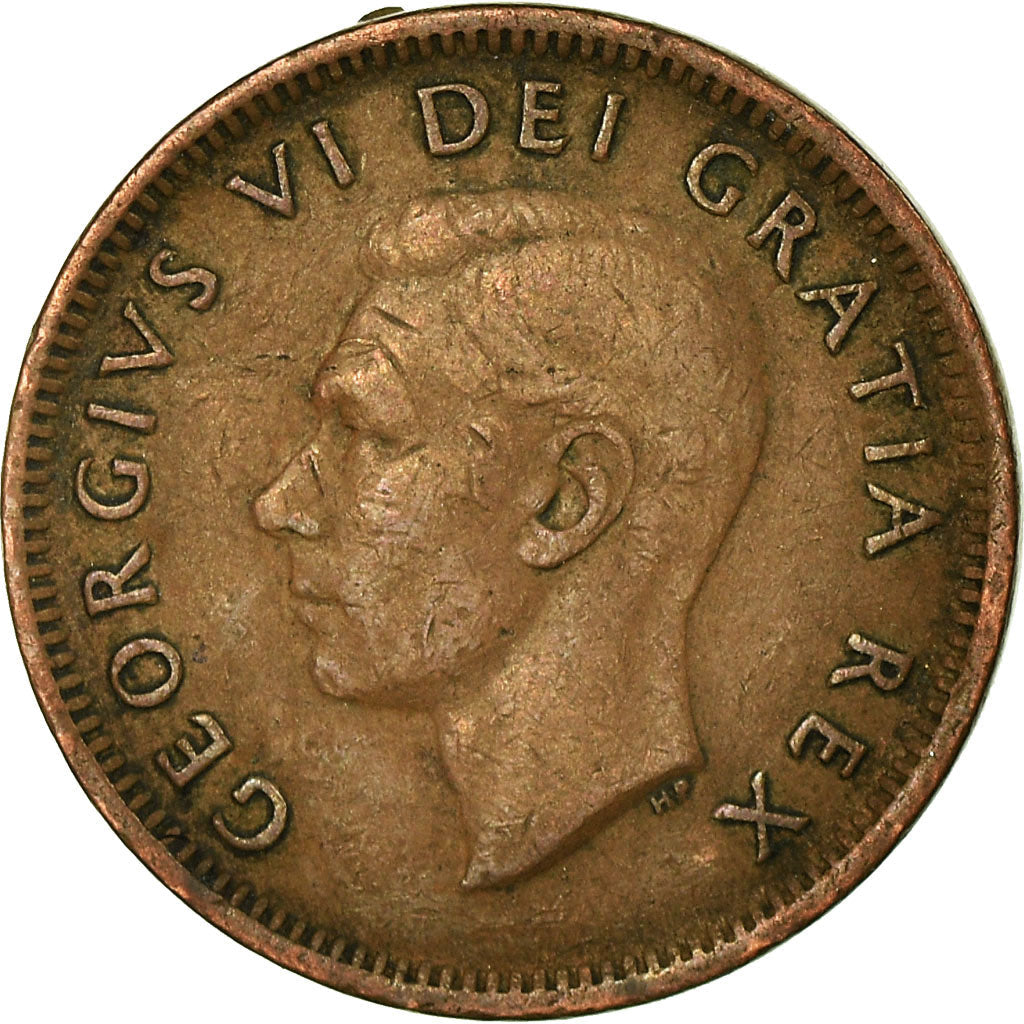 Canada Coin Canadian 1 Cent | King George VI | Maple Leaf | KM41 | 1948 - 1952