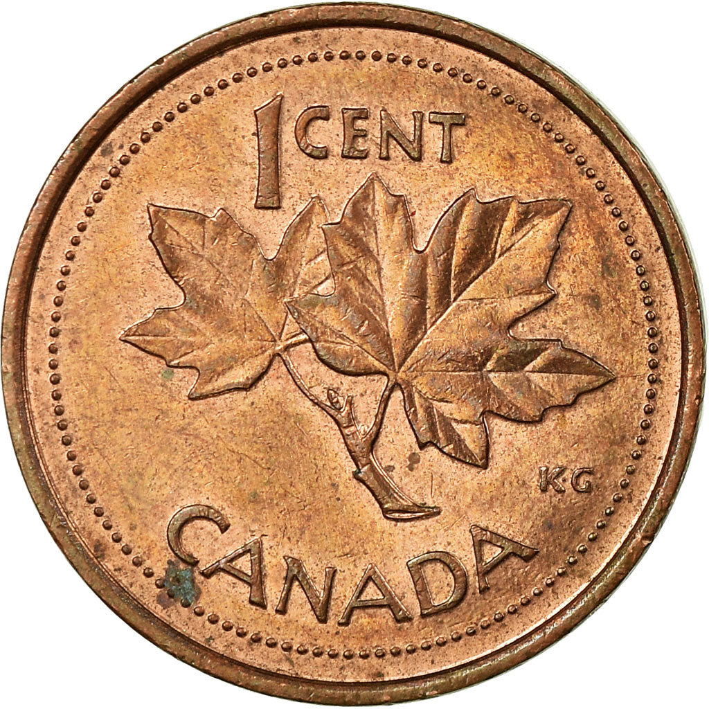 Canada Coin Canadian 1 Cent | Queen Elizabeth II | Golden Jubilee | Maple Leaf | KM445b | 2002