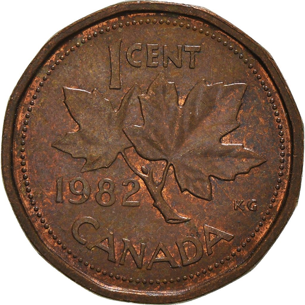 Canada Coin Canadian 1 Cent | Queen Elizabeth II | Maple Leaf | KM132 | 1982 - 1989