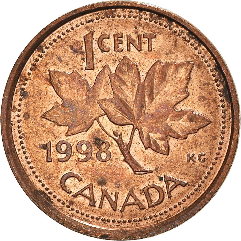 Canada Coin Canadian 1 Cent | Queen Elizabeth II | Maple Leaf | KM289 | 1997 - 2003