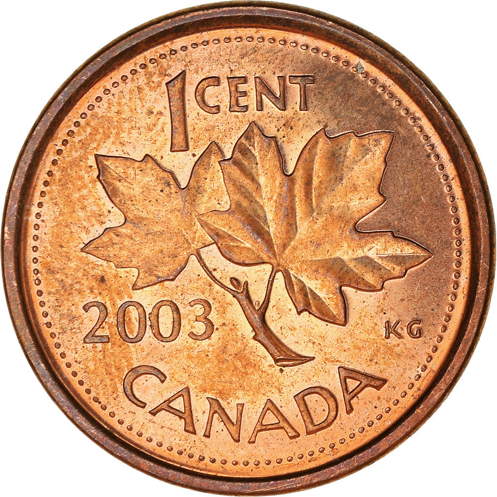 Canada Coin Canadian 1 Cent | Queen Elizabeth II | Maple Leaf | KM289b | 1999 - 2003