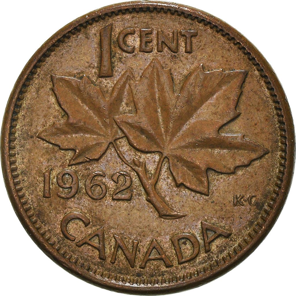 Canada Coin Canadian 1 Cent | Queen Elizabeth II | Maple Leaf | KM49 | 1953 - 1964