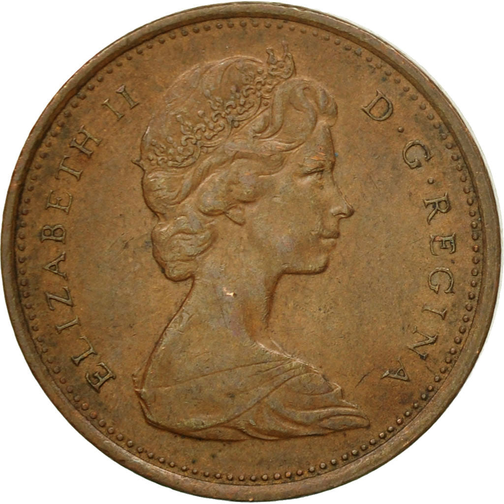 Canada Coin Canadian 1 Cent | Queen Elizabeth II | Rock Dove | KM65 | 1967