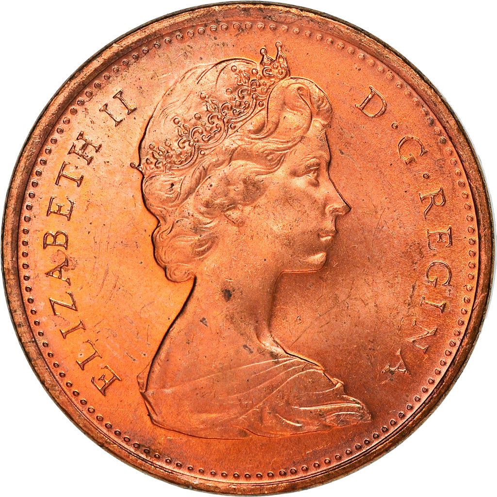 Canada Coin Canadian 1 Cent | Queen Elizabeth II | Rock Dove | KM65 | 1967