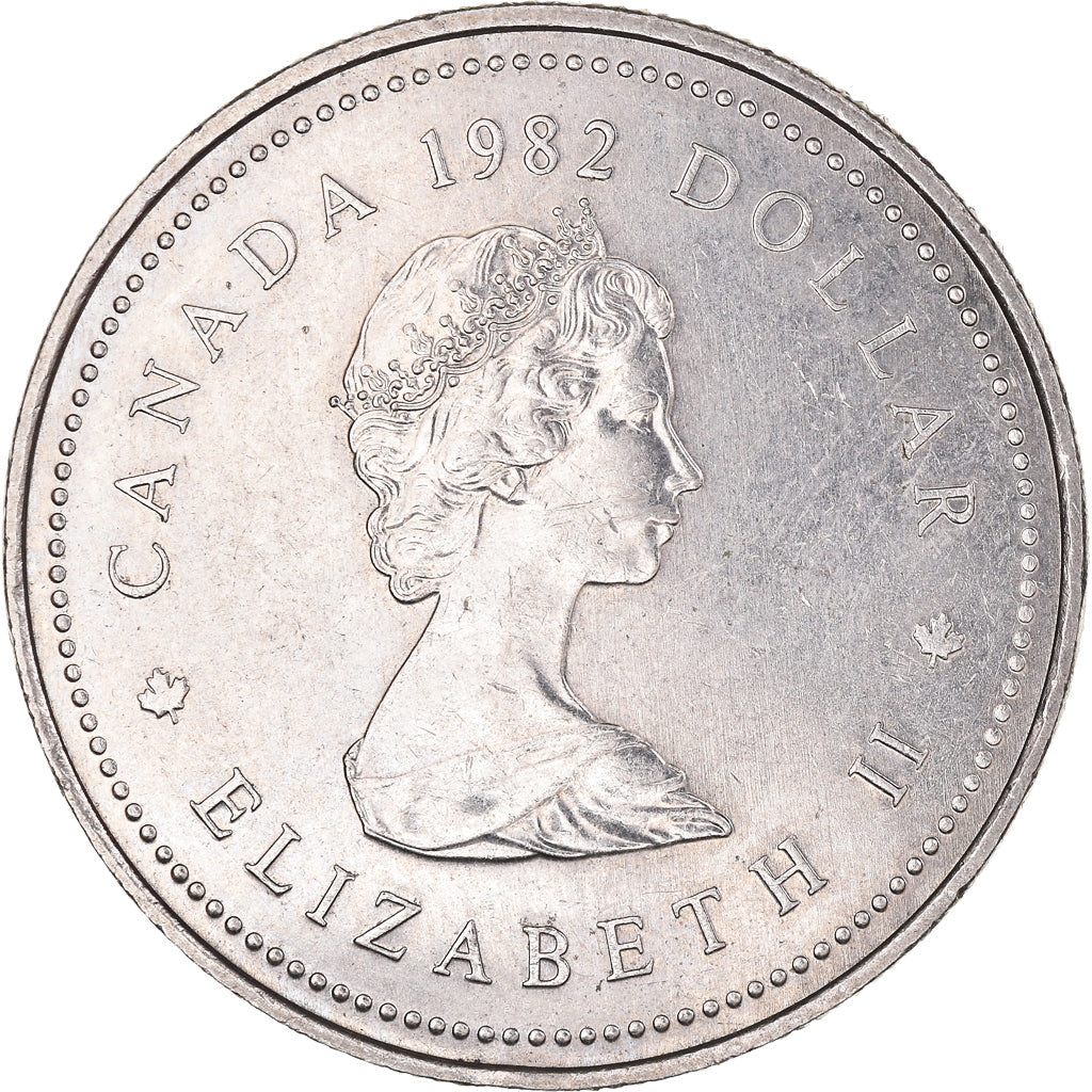 Canada Coin Canadian 1 Dollar | Queen Elizabeth II | Constitution | Fathers of Confederation | KM134 | 1982