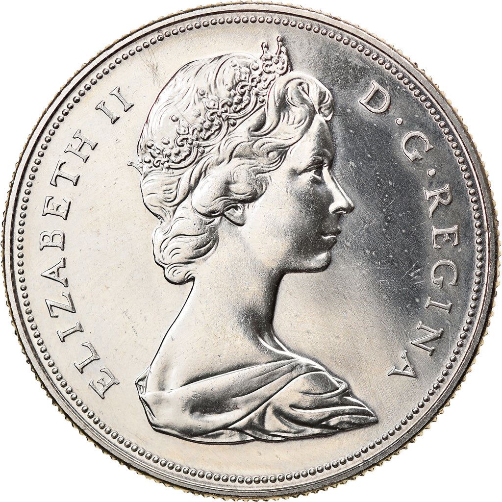 Canada Coin Canadian 1 Dollar | Queen Elizabeth II | Pasque Flower | KM78 | 1970