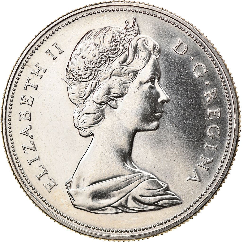 Canada Coin Canadian 1 Dollar | Queen Elizabeth II | Pasque Flower | KM78 | 1970