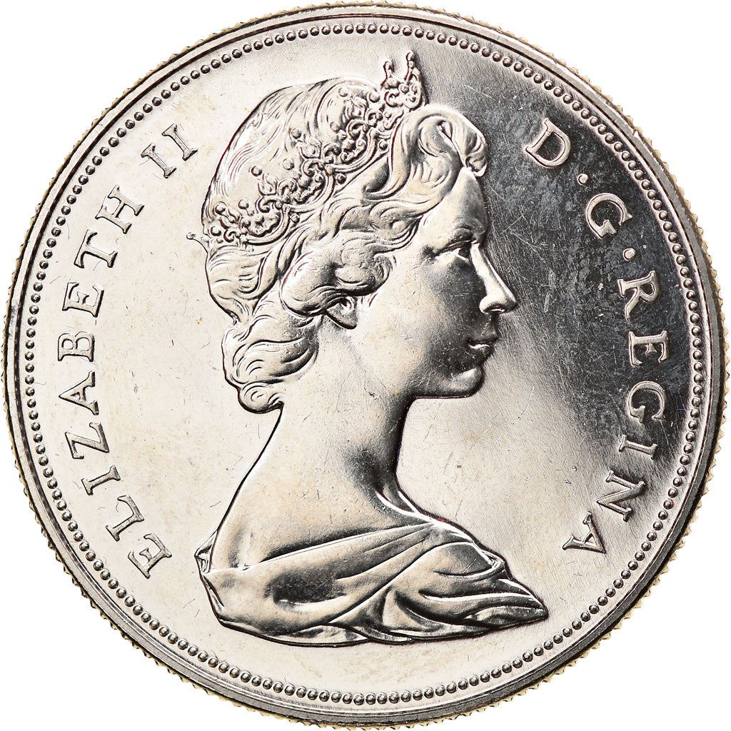 Canada Coin Canadian 1 Dollar | Queen Elizabeth II | Pasque Flower | KM78 | 1970