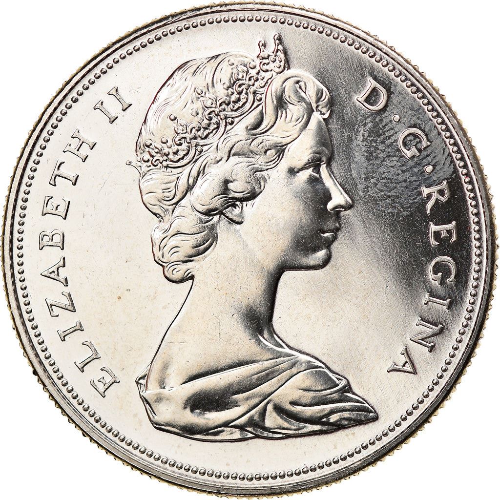 Canada Coin Canadian 1 Dollar | Queen Elizabeth II | Pasque Flower | KM78 | 1970