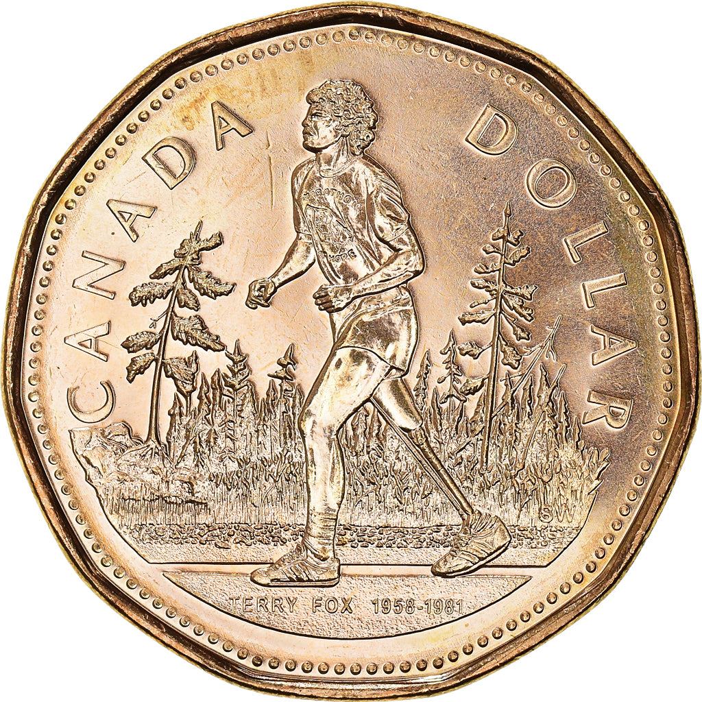 Canada Coin Canadian 1 Dollar | Queen Elizabeth II | Terrance Stanley Fox | KM552 | 2005